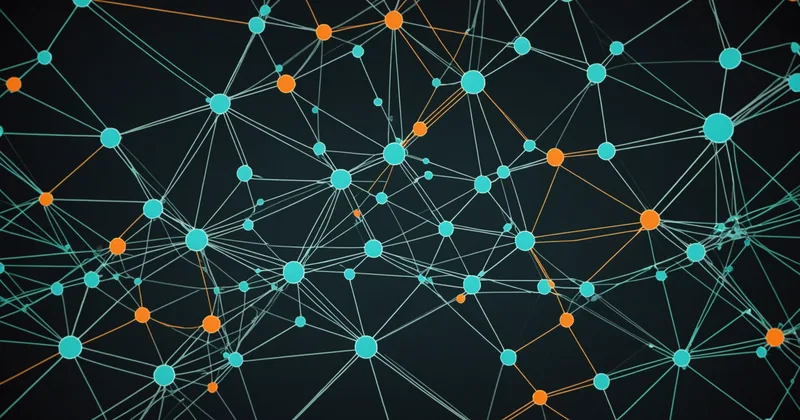 Abstract data pattern visualization representing machine learning on historical engineering data
