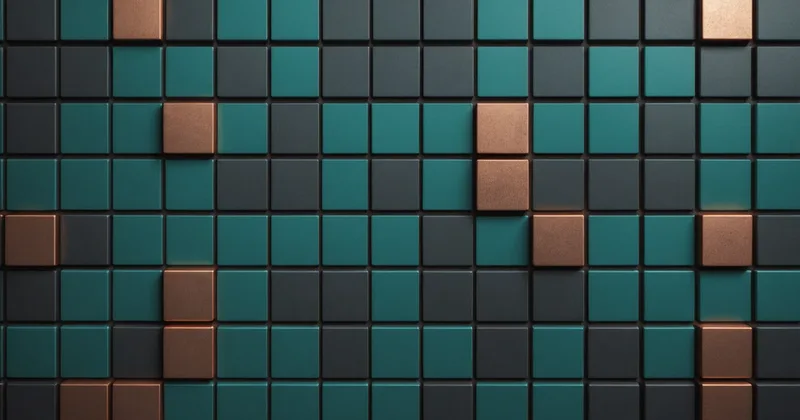 Abstract visualization of silicon die layout representing tape-out cost analysis