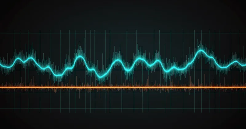 Abstract waveform timing diagram visualization