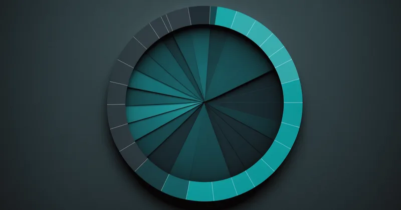 Abstract visualization showing a gap or blind spot in a coverage pattern